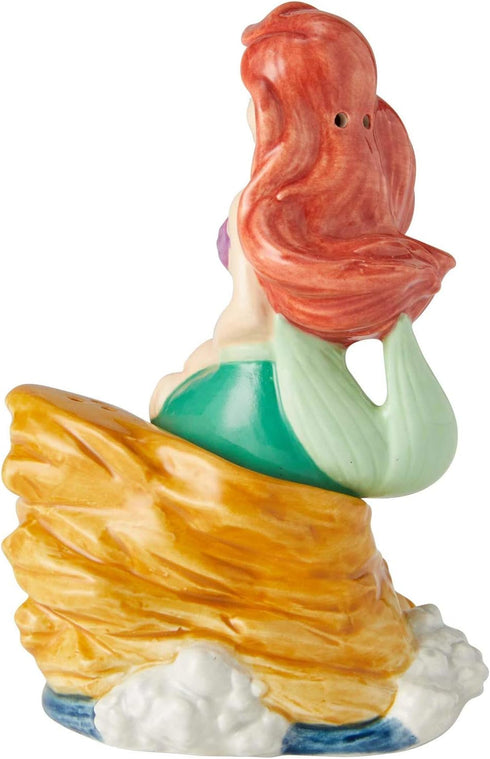 Enesco 6002273 Disney Ceramics the Little Mermaid Ariel on Rock Salt and Pepper Shakers, 3.85 Inch, Multicolor...