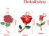 Aylifu 30pcs Enamel Rose Flower Charm Pendant for DIY Jewellery Necklace Bracelet Earring Crafts, 3 Styles...