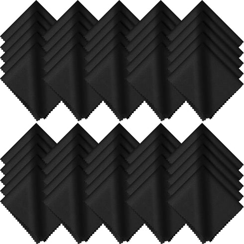 50 Pieces Microfiber Cleaning Cloths for Glasses 7 x 6 Inch Eyeglasses Cleaning Cloth Lens Glasses Cleaning Cloth for Electronics Glasses Screen C...