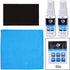 Lens and Screen Cleaning Kit - 2 Spray Bottles, 2 Microfiber Cloths (Size L + S), 50 Individually Wrapped Wet Tissues - for Eyeglasses, Sunglasses...