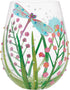 Enesco Lolita Stemless Dragonfly Wine Glass, 4.53-inch Height, 1 Count (Pack of 1)...