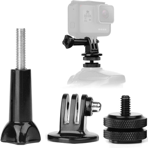 Anwenk Camera Hot Shoe Mount Adapter Compatible with GoPro Adapter Gopro Hero 7 6 5 4 Attaching on Gopro DSLR Camera or Ring Light Photography...