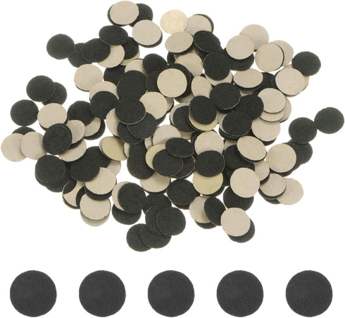 240pcs Round Adhesive Felt Circles, 12mm 15/32" Pre Cut Felt Craft Stickers Non-Woven Mini Felt Fabric Circles for DIY Sewing Handcraft Cut Projec...