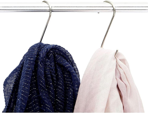 Juvale S-Shaped Hooks for Hanging Bulk Set for Clothes Racks, Kitchen & Garage - 3.9-Inch, 50-Pack - Black Stainless Steel - Rust Resistant...