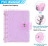PATIKIL A7 Clear Binder Cover, Soft PVC Loose Leaf Binder Protector Refillable Notebook Shell with Snap Button Closure for DIY Meeting Notebook Fo...
