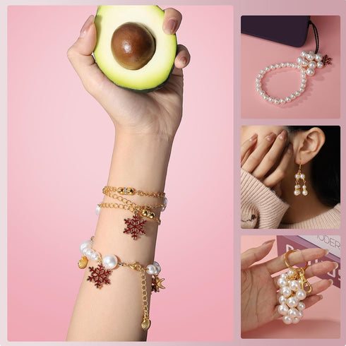 LEOBRO 1200PCS Jewelry Making Supplies, Jump Rings for Jewelry Making, Earring Hooks Earring Findings for Jewelry Making, Silver Gold Jump Rings, ...