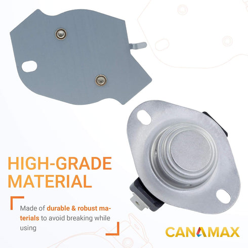 279769 Dryer Thermal Cut-Off Kit Premium Replacement by Canamax - Compatible with Whirlpool Kenmore Dryers - Replaces 3389946 3398671 3977394 695563 AP3094224 3390291