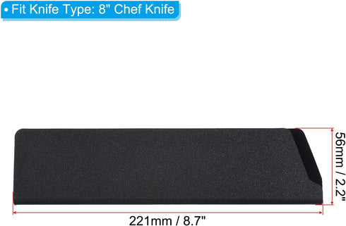 PATIKIL ABS Knife Cover Sleeves for 8" Chef Knife, Knives Edge Guard Blade Protector Universal Knife Sheath for Home Kitchen, Black...