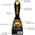 DEWALT 3" Putty Knife | Stainless Steel w/Soft Grip Handle | DXTT-2-139...