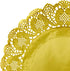 Juvale Round Gold Lace Paper Charger Plates - 12-Inch Gold 60 Pack - Paper Doilies for Cakes & Desserts - Disposable Table Placemats for Party Dec...