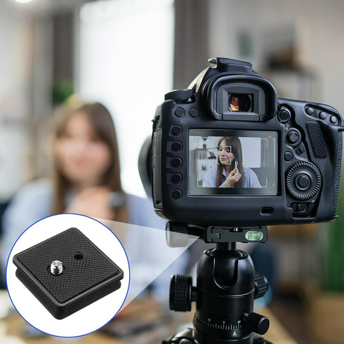 TOODOO 2 Pack 41mm and 43mm Tripod Quick Release Plate Camera Mounting Adapter, 2 Sizes QR Release Camera Tripod Ball Head Parts Replacement Compa...