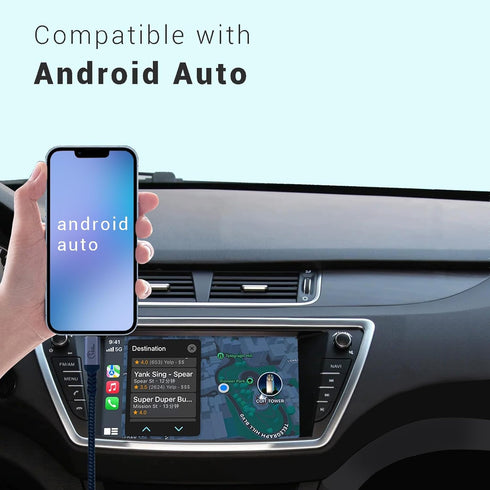 Android Auto USB C Cable 10Gbps 1FT 2 Packs, USB C 3.1 Gen 2 Cable 3A Fast Charging Compatible with Galaxy S21 S20 S10 S10E Note 20, Pixel 6 5......