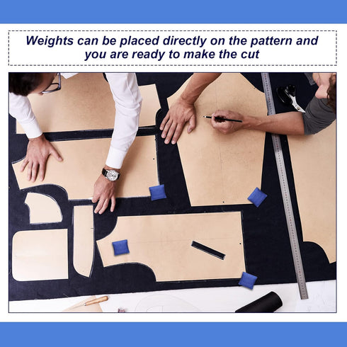 6 Pieces Pattern Weights Fabric Sewing Weight Dressmaking Cloth Weight Canvas Filled Steel Ball Weight Samples Cutting Weight for Sewing Accessori...