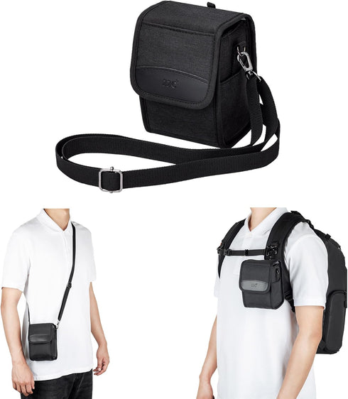 JJC Travel Carrying Camera Case Pouch for Sony A6700 A6000 A6100 A6400 A6500 A6300+16-50mm Lens, Fuji X100VI X100V Protective Case, for Ricoh GR3x...