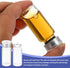 PATIKIL 10ml Sample Vials, 10 Pack Lab Empty Vials with Butyl Rubber Stopper and Crimp Top Caps Borosilicate Glass Vial, Transparent...