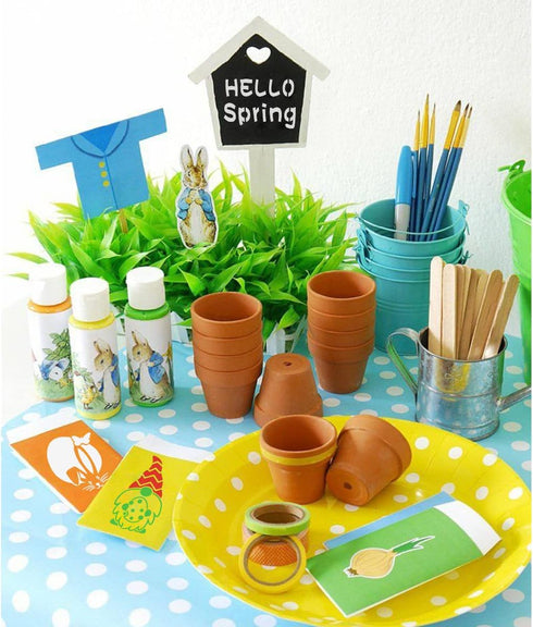 Easter Stencils for Painting on Wood Slice, 20 Pcs Reusable Stencil Set Including Bunny Eggs Happy Easter for Easter Party Decorations, Easter Gif...