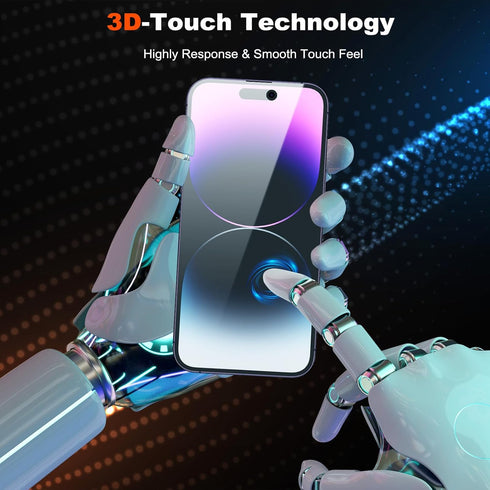 YMHML 2 Pack for iPhone 14 Pro Max Privacy Screen Protector, Upgrade Anti Spy Tempered Glass Privacy Screen for iPhone 14 Pro Max (6.7 Inch), Scra...