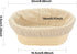 2 PCS 8 inch Oval Long Banneton Brotform Bread Dough Proofing Rising Rattan Basket & Liner for Professional & Home Bakers...