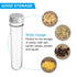PATIKIL 100ml Plastic Test Tubes with Screw Caps, 6Pcs 160x33mm Tubes for Scientific Party Decoration Candy Bead Storage Bath Salt Lab Use, Silver...