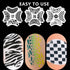 Depvision Reusable Face Paint Stencils for Body Art Painting Halloween Party Makeup Stencils (Animal Print)...