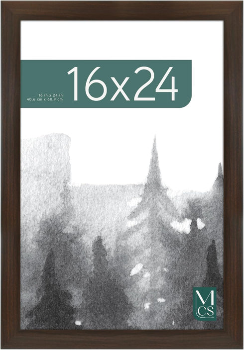 MCS Museum Poster Frame 16x24 Espresso Woodgrain, Vertical & Horizontal Wall Hanging Large Picture Frame for Photos, Posters & Art Prints (1-Pack)...