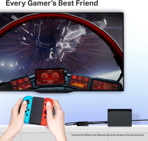 TP-Link USB to Ethernet Adapter (UE306), Supports Nintendo Switch, Foldable USB 3.0 to Gigabit Ethernet LAN Network Adapter, Supports Windows, Lin...