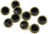 20 pcs Enamel Covered Copper Foil Fragments Floral Metal Shank Sewing Coat Buttons -25mm -1"...