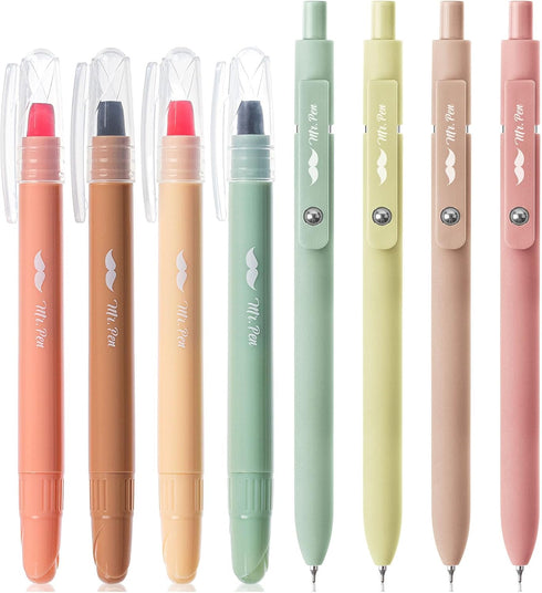 Mr. Pen- Bible Highlighters and Pens, 8 Pack, Gel Highlighters, Bible Highlighters No Bleed, Bible Journaling Kit, Gel Highlighter No Bleed Throug...