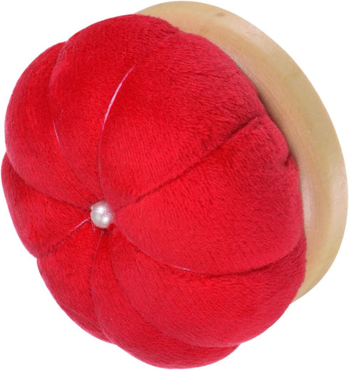 HARFINGTON Wooden Base Needle Pincushions Japanese Style Pin Cushions Round Pin Cushion Needle Holder for Sewing Quilting Needlework DIY Crafts, R...