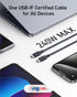 Anker USB C to C Cable (240W, 3 ft), Bio-Braided Fast Charge Cable for iPhone 15/15 Pro, MacBook Pro 2020, iPad Pro 2020, iPad Air 4, Samsung Gala...