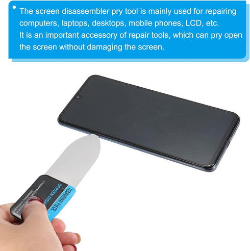 PATIKIL Flat Curved Spudger Pry Blade Professional Stainless Steel Metal 0.1mm Ultra Thin Pry Opening Tool for Mobile Phone Repair...