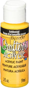 DecoArt DCA118-3 Crafter's Acrylic Paint, 2-Ounce, Goldenrod...