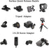 Universal Action Camera Accessory Kit for GoPro Hero 12 11 10 9 8 7 6 5 Blcak Go pro Max Insta360 X4/X3/One R DJI OSMO Action 2 3 4 AKASO APEMAN S...