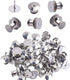 Aylifu Tie Tacks and Clutch Backs Set, 30 Pieces Tie Tacks Blank Pins (10 mm in Diameter) with 30 Pieces Locking Pin Backs Pin Keepers Locking Cla...