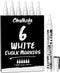 Chalkola White Chalk Markers - White Dry Erase Liquid Chalk Pens for Chalkboard, Blackboard, Window, Bistro, Car Glass, Board, Signs - 1mm Extra F...