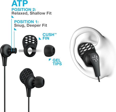 JLab JBuds Pro Signature Earbuds, Pink, Titanium 10mm Drivers, Music Controls, Universal Mic, Custom Fit with Cush Fins......