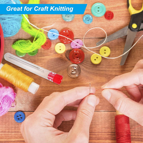 PATIKIL 4" Length Plastic Sewing Needle Storage Holder, 15 Pcs Portable Matte Embroidery Needle Pin Toothpick Storage Tubes Case for Craft Knittin...