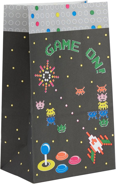 BLUE PANDA 36 Pack Video Game Goodie Bags for Retro Arcade Party Favors, Treats, and Gamer Gifts (5x9x3 in)...