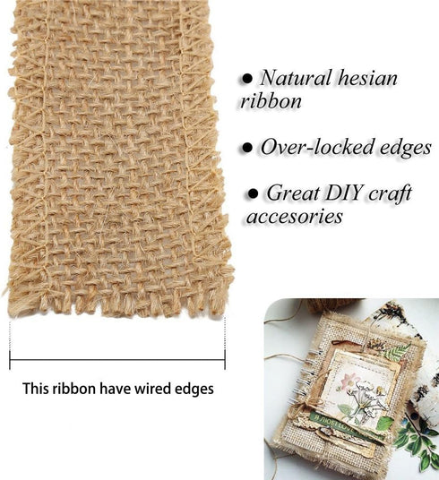 Burlap Ribbon Roll Natural Jute 10 Yards for Wedding Decoration DIY Craft,3 inch by CCINEE...