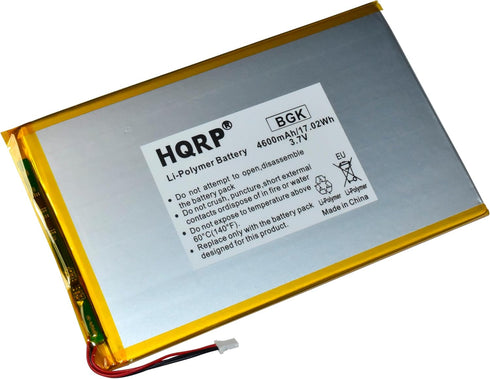 HQRP Battery Compatible with RCA 10-Inch Viking Pro RCT6303W87 RCT6303W87DK RCT6K03W13 Tablet PT3090135 3.7v 4Ah 4600mAh...