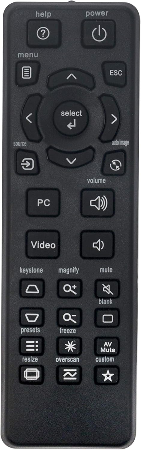New Replaced Remote fit for Infocus Projector IN112 IN1110A IN1112A IN1116 IN1118HD IN112A IN112AT IN112X IN112XW IN114 IN114A IN114AT IN114ST IN1...