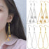 DIY Earring Findings, 40pcs Teardrop and Triangle Shaped Beading Hoop Earring Findings with 40pcs Fish Earring Hooks and 40pcs Clear Earring Backs...