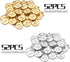 Aylifu 104 pcs A-Z Letter Charms Round Alphabet Charms Pendants for Necklace Bracelet Jewelry Craft DIY,Gold & Silver...