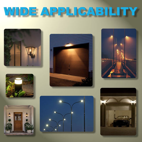 HQRP Photocell Sensor 3 pins Receptacle Light Switch Socket Dusk to Dawn Outdoor Plug Base Twist Lock for Led Flood Light, Outdoor Light, Garden L...