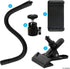 Universal Phone/Camera Holder with Flexible Gooseneck and Strong Clamp - for Mobile Photography, Vlogs, Videos, GPS, etc. - Ball and Socket - Trip...
