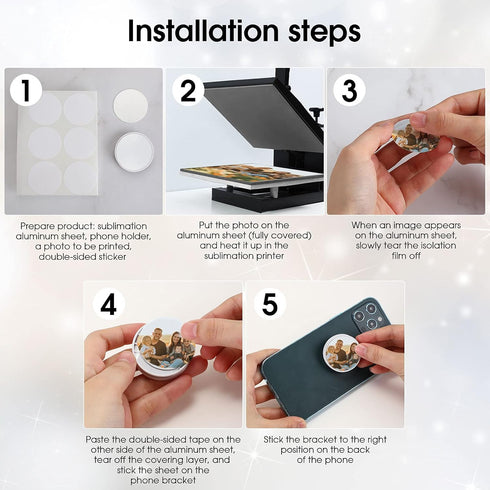 Frienda Slimline Phone Stand, 40 Pieces, White, Suitable for Tablets and Phones, Easy to Install, Foldable, Adjustable Viewing Angle, Ideal for Da...