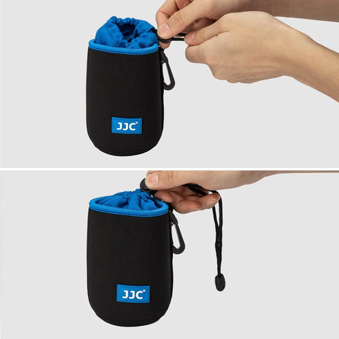 JJC Drawstring Neoprene Camera Lens Pouch Case, Protective Lens Bag for DLSR Mirrorless Lenses Up to 3.9 x 11.0" (D X H) for Canon EF 70-200mm EF ...