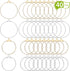 40 Pieces Earring Hoops for Jewelry Making Round Beading Hoop Earring for Earring Finding Making Supplies...