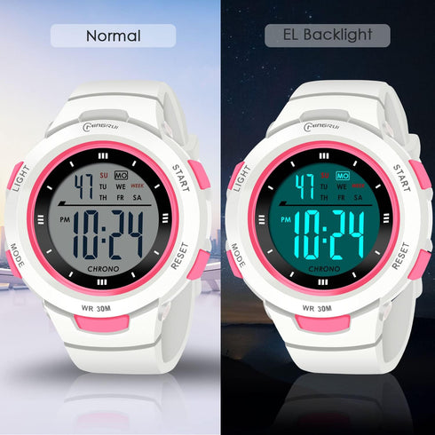 CakCity Kids Watches Digital Sport Watches for Girls Outdoor Waterproof Watches with Alarm Stopwatch Leisure Child Wrist Watch Ages 5-10...