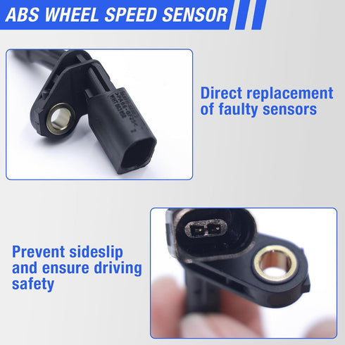 ABS Wheel Speed Sensor Front Rear Right Compatible with 2007-2017 Toyota Tundra 2008-2017 Sequoia Passenger Side ABS Sensor # 89542-0C020 ALS1790...